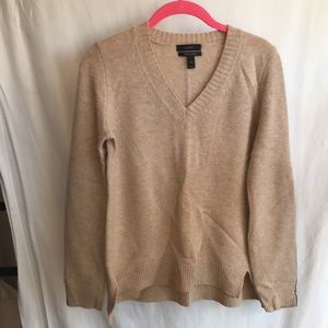 J Crew Cashmere Sweater with Genuine Leather Sleeve Detail (BUY 3 get 1 FREE*)